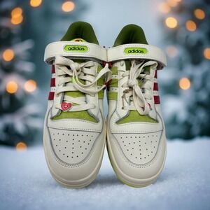 Adidas Forum Low "The Grinch" Shoes Christmas Edition Sneakers Size M 9, W 10